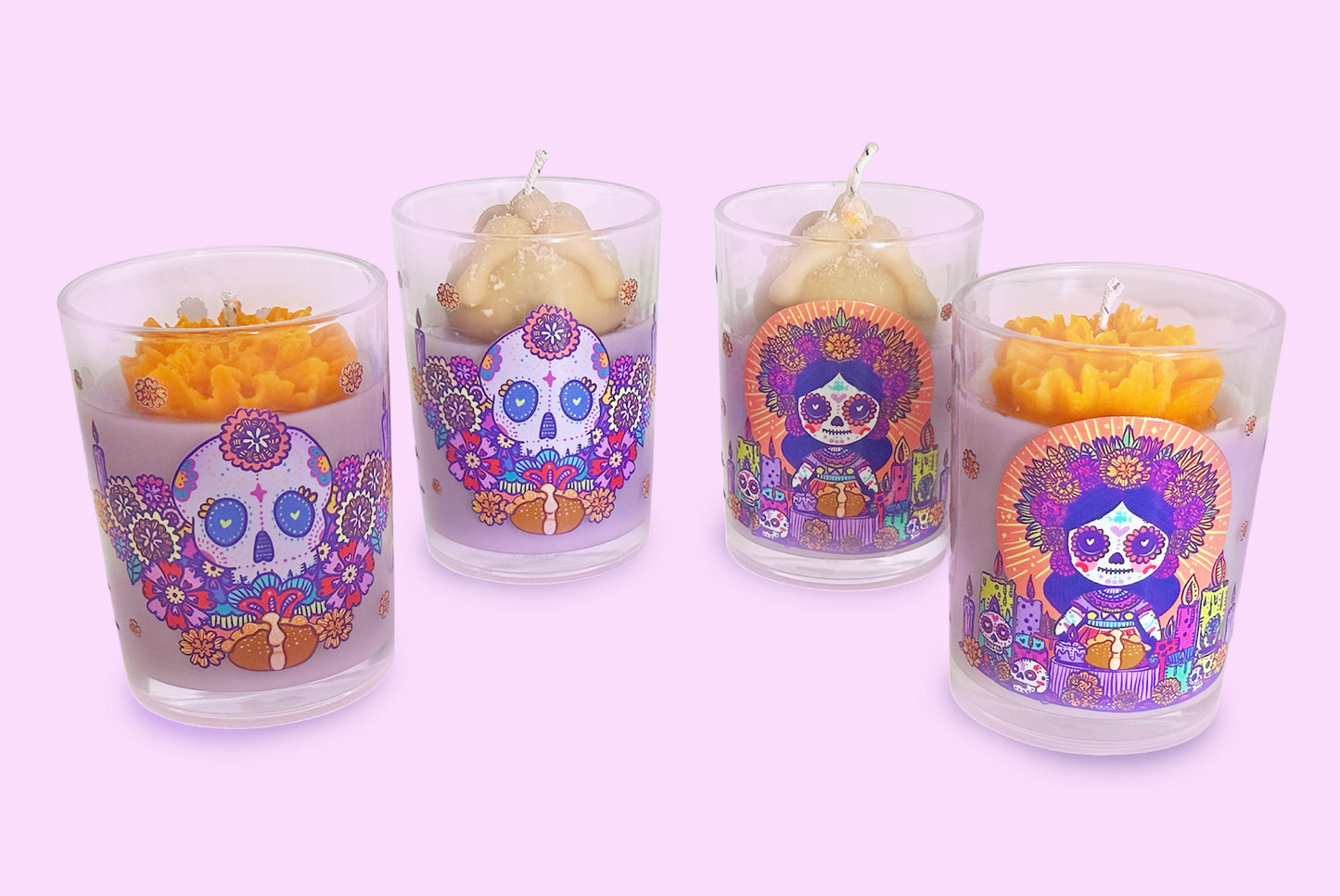 Vela Ofrenda Cempasúchil