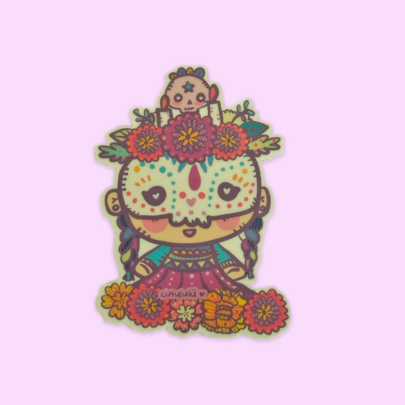 Sticker Brilla Oscuridad Día de Muertos