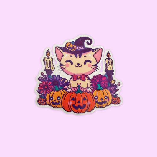 Sticker Brilla Oscuridad Gatito