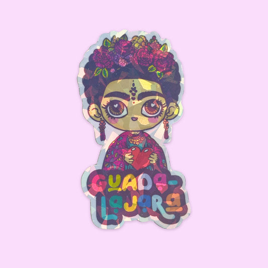 Sticker Holográfico Frida Guadalajara