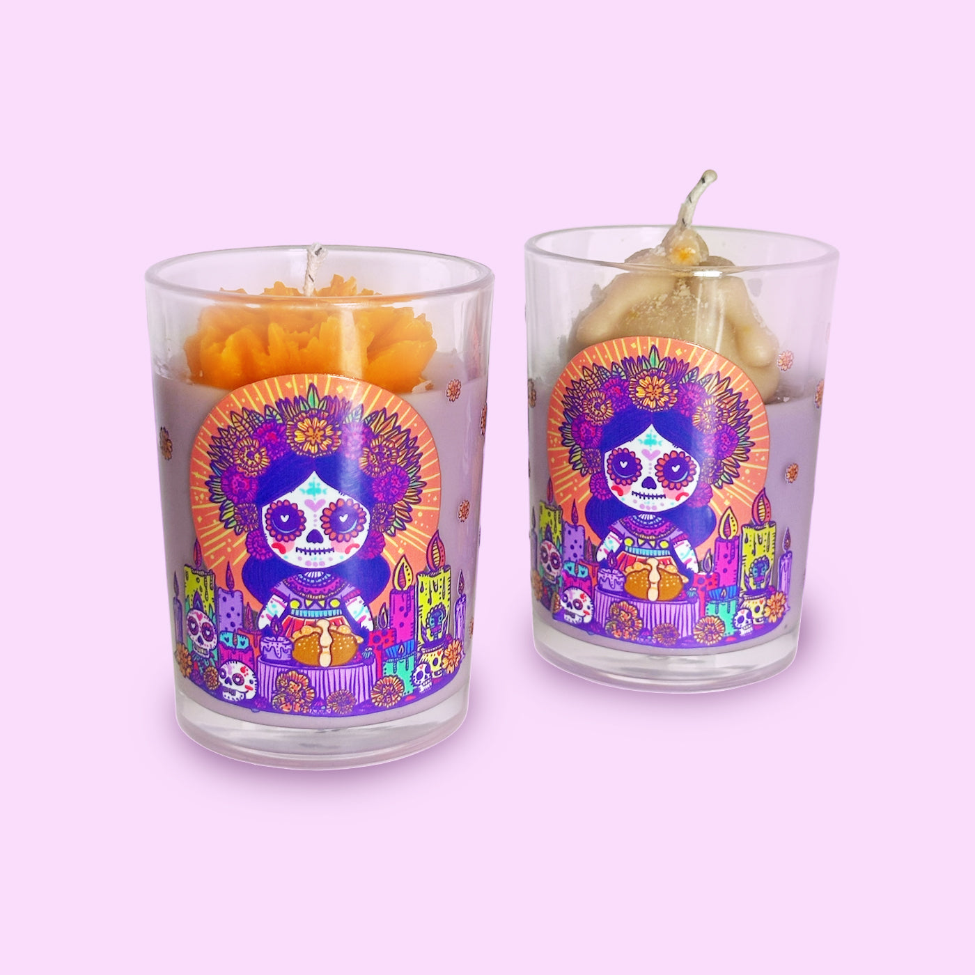 Vela Ofrenda Cempasúchil