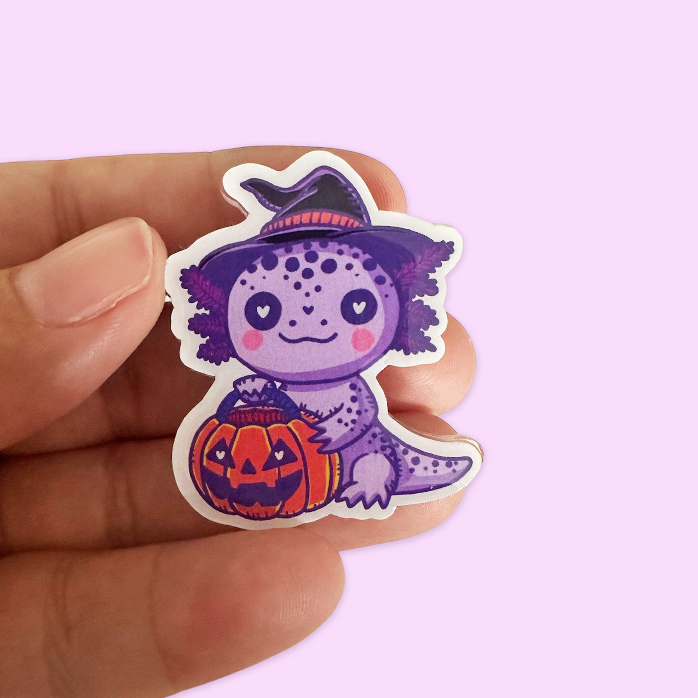 Pin Acrílico Ajolote Halloween