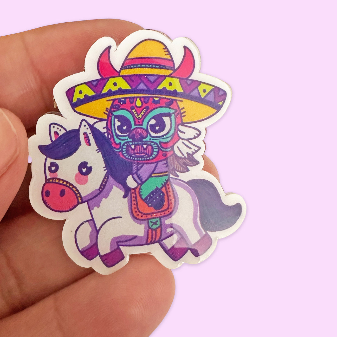 Pin Acrílico Tastoan en Caballo