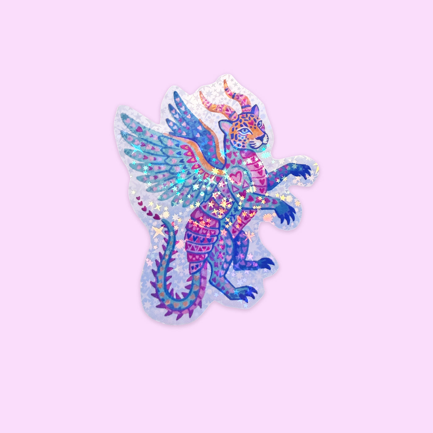 Sticker Holográfico Alebrije Él