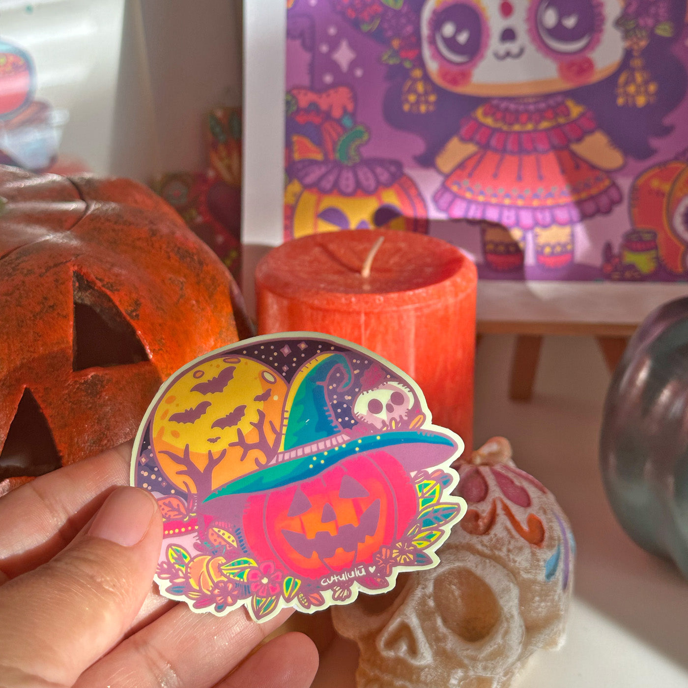 Sticker Brilla Oscuridad Halloween