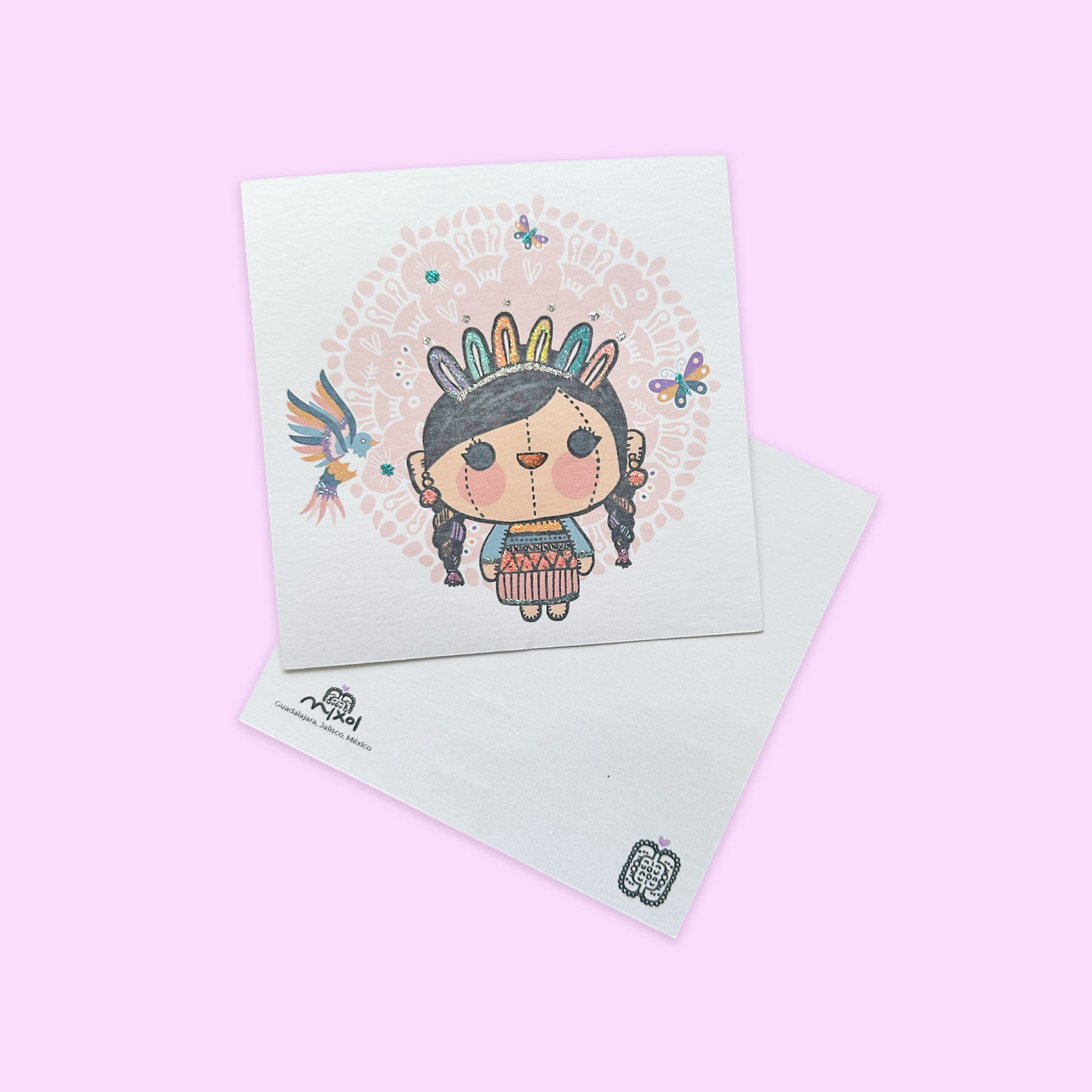 Postal María Colibrí