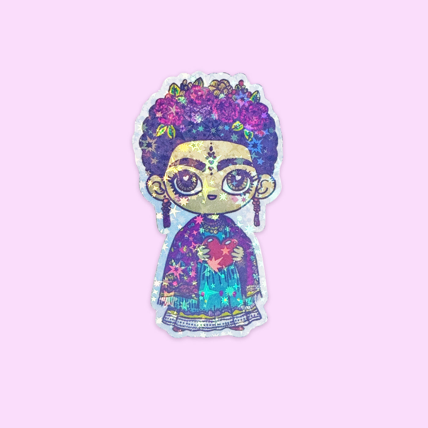 Sticker Holográfico Frida