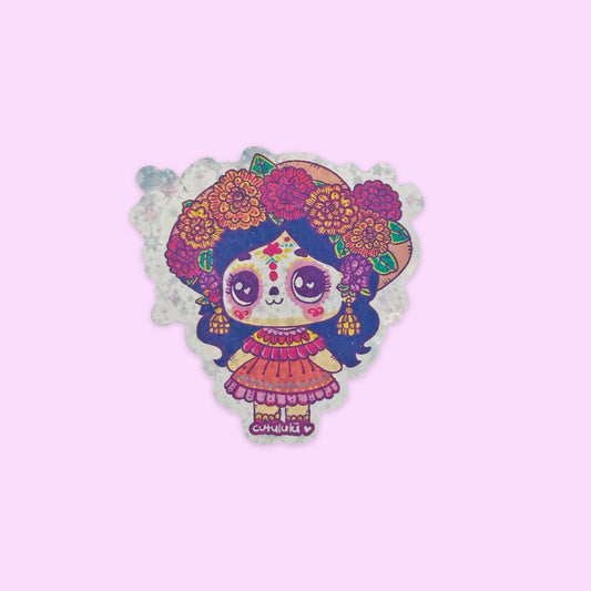 Sticker Holográfico Catrina 2024