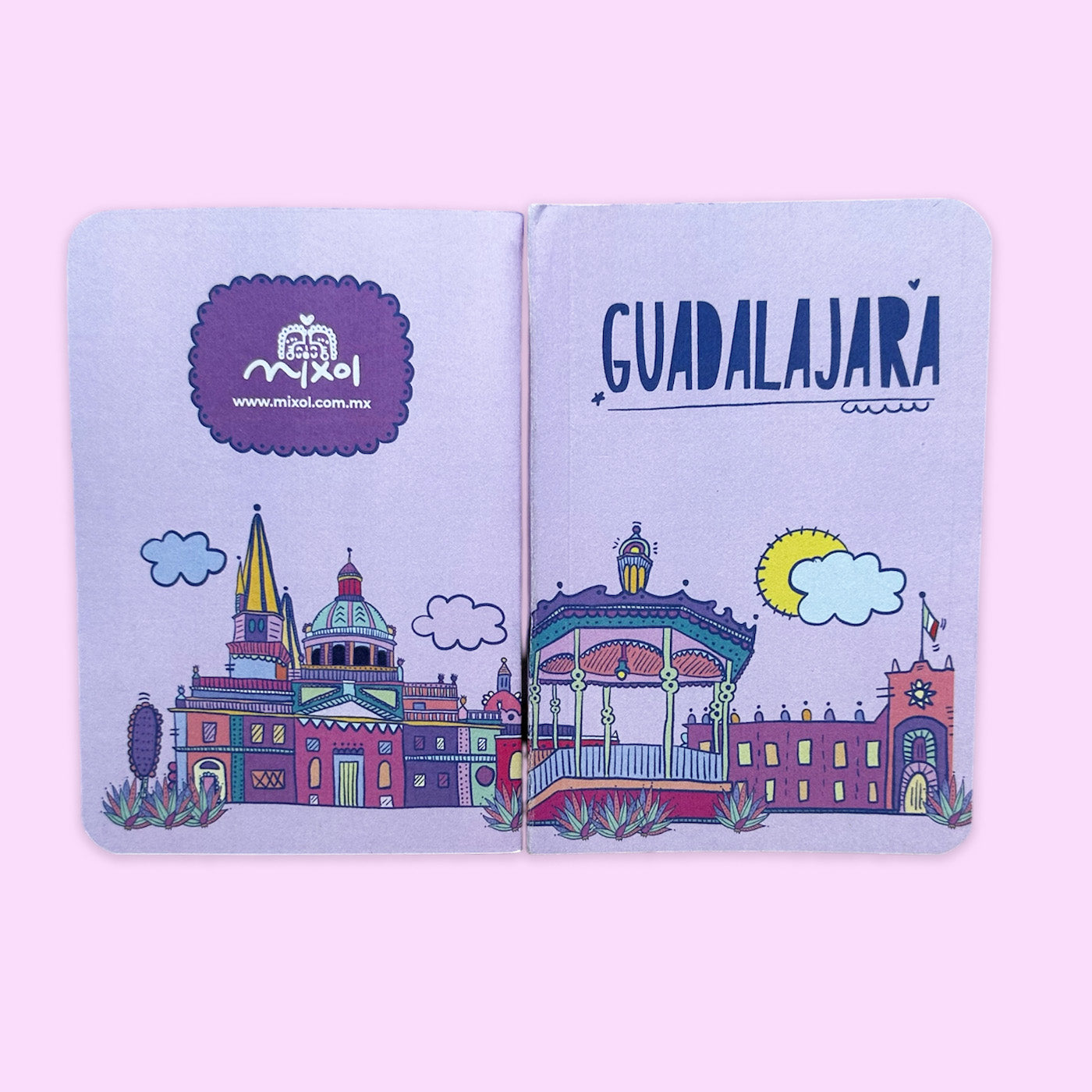 Libreta Vintage Guadalajara Lila