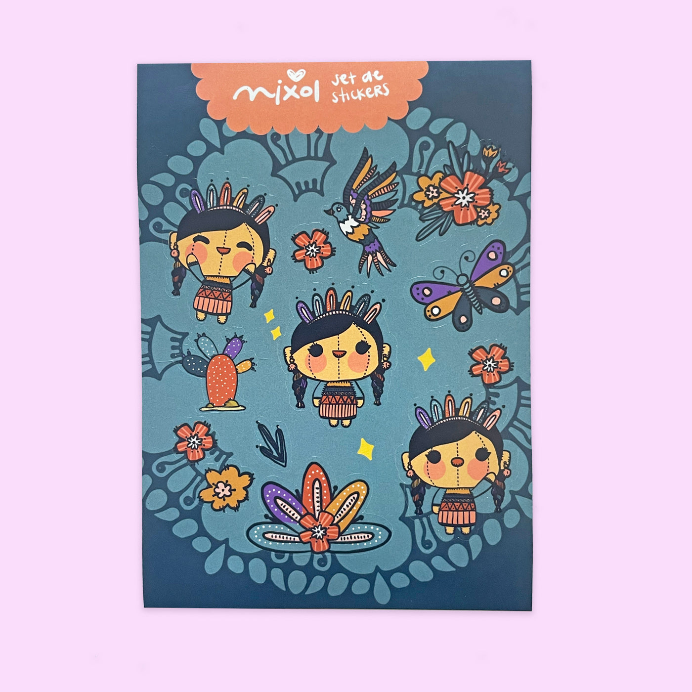 Set Stickers María Azul