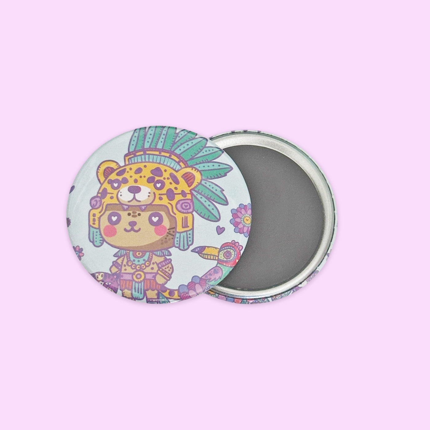 Imán Botón Guerrero Jaguar