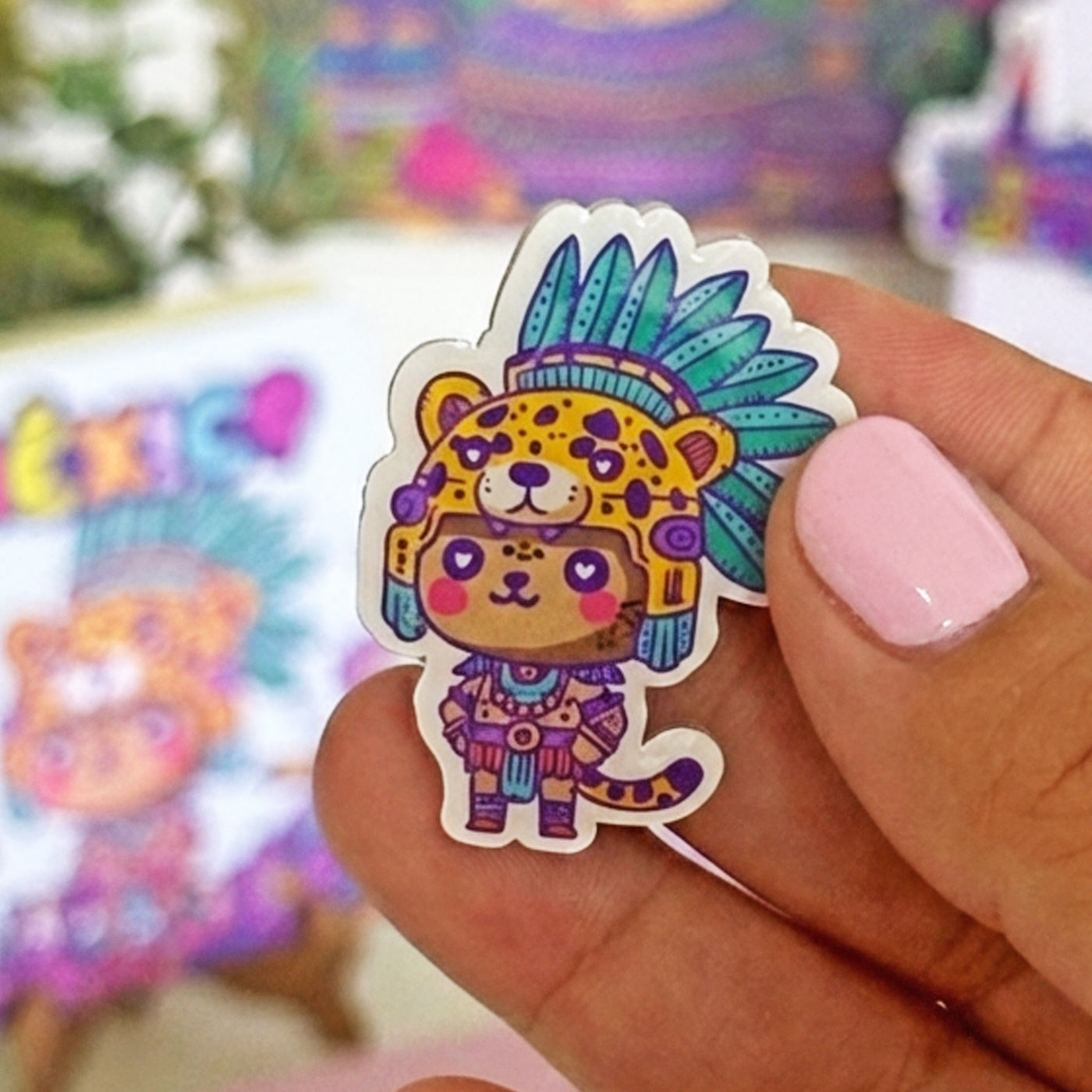 Pin Acrílico Guerrero Jaguar