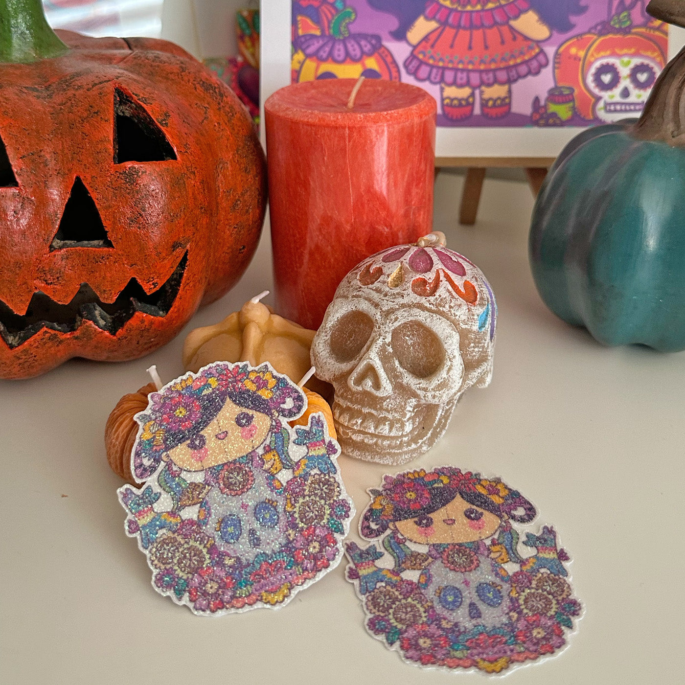 Sticker Glitter Ofrenda