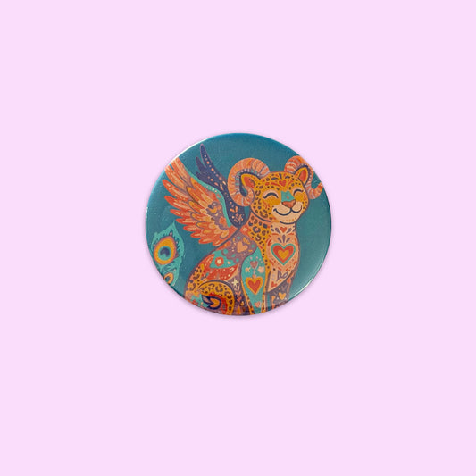 Imán Botón Alebrije Tigre