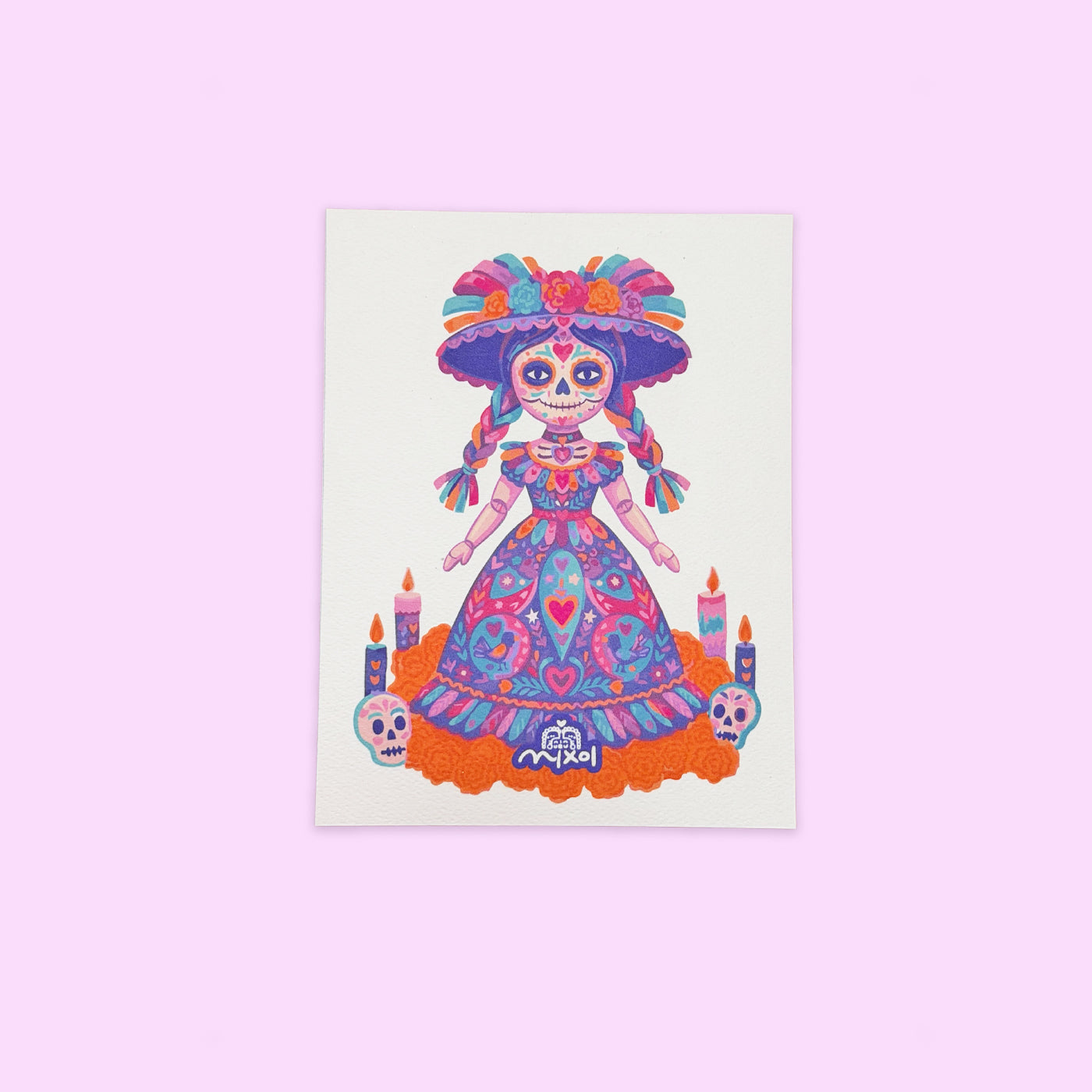 Postal Día de Muertos Catrina