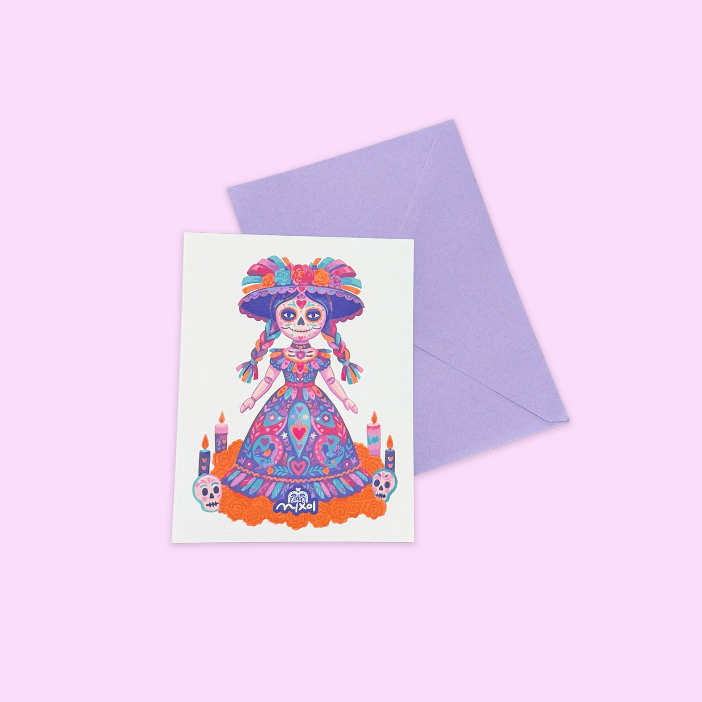 Postal Día de Muertos Catrina