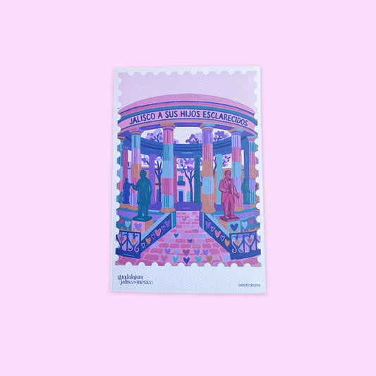 Postal Guadalajara Hombres Ilustres