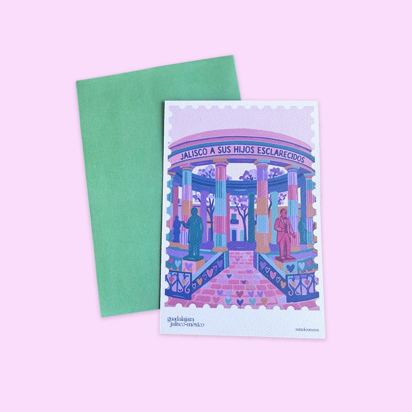 Postal Guadalajara Hombres Ilustres