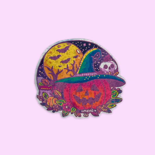 Sticker Holográfico Halloween