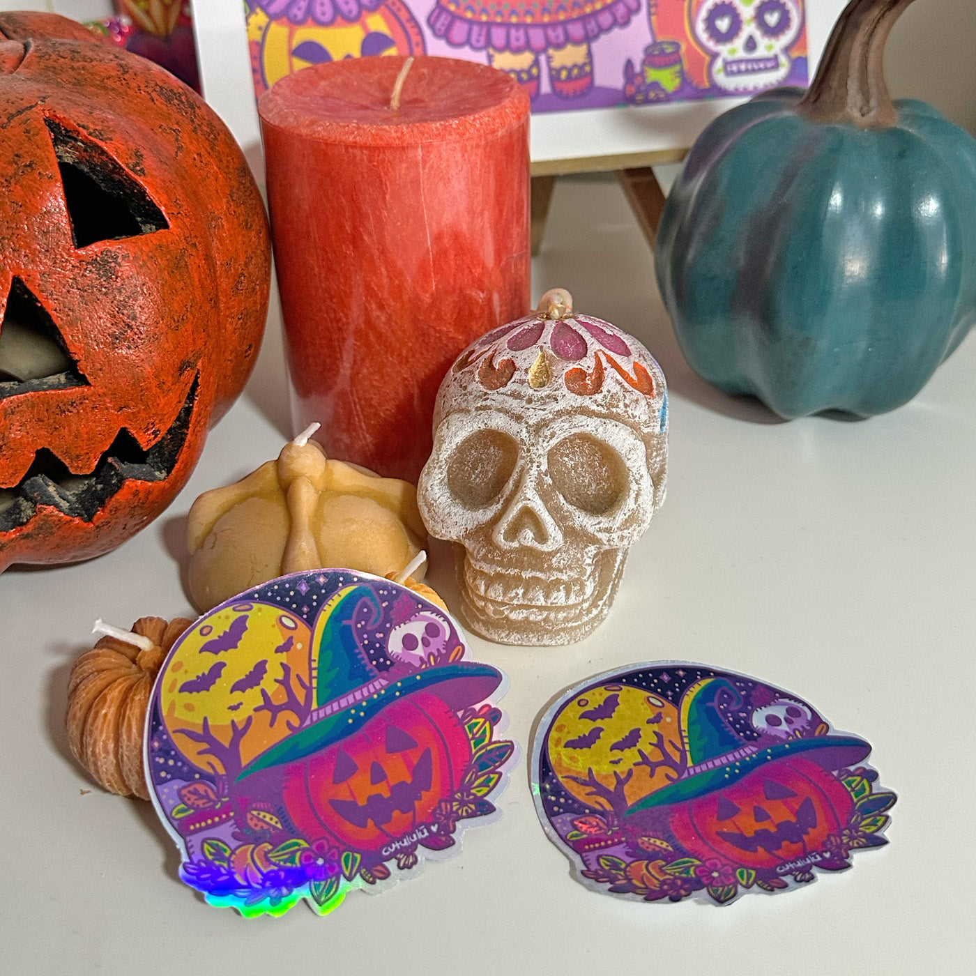 Sticker Holográfico Halloween