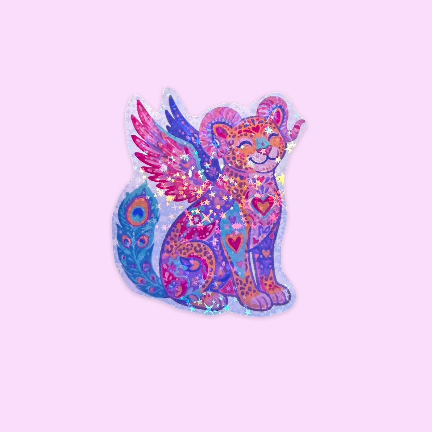 Sticker Holográfico Alebrije Tigre
