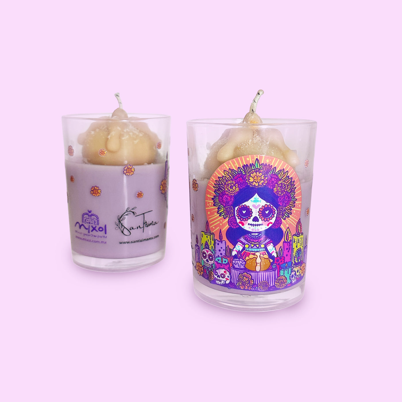 Vela Ofrenda Pan de Muerto