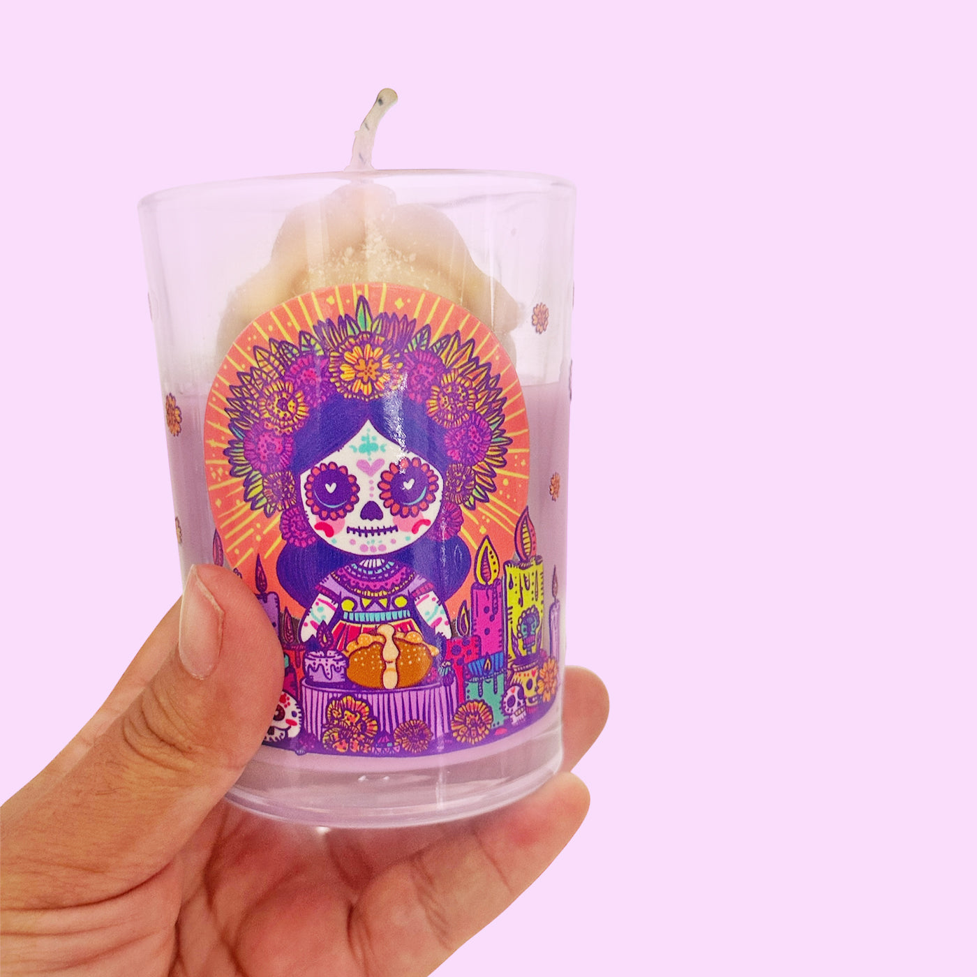 Vela Ofrenda Pan de Muerto