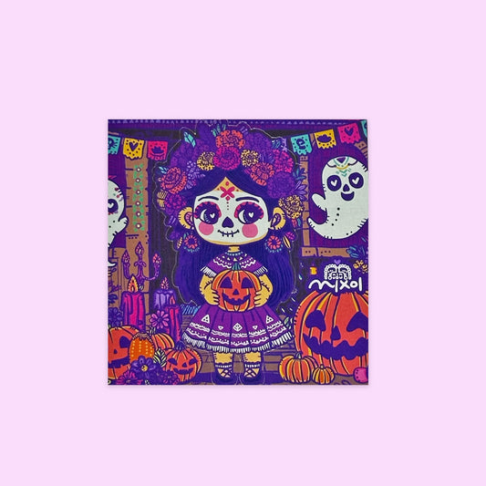 Sticker Individual Pidiendo Halloween