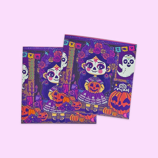 Sticker Individual Pidiendo Halloween