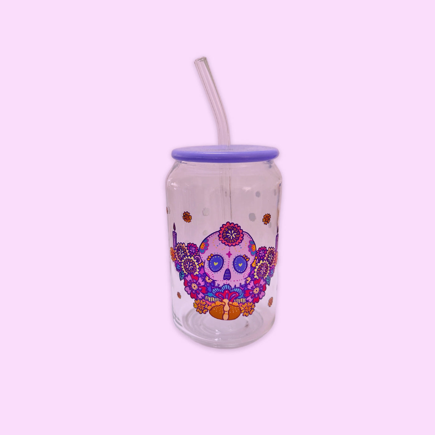 Termo de vidrio Calavera