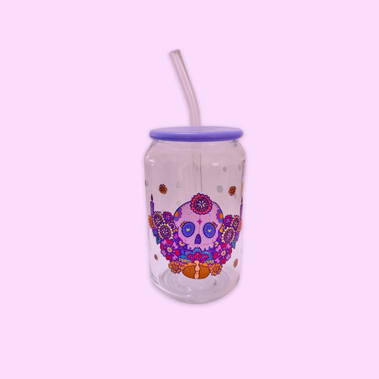 Termo de vidrio Calavera
