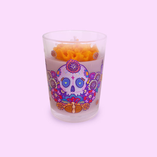 Vela Calavera Cempasúchil