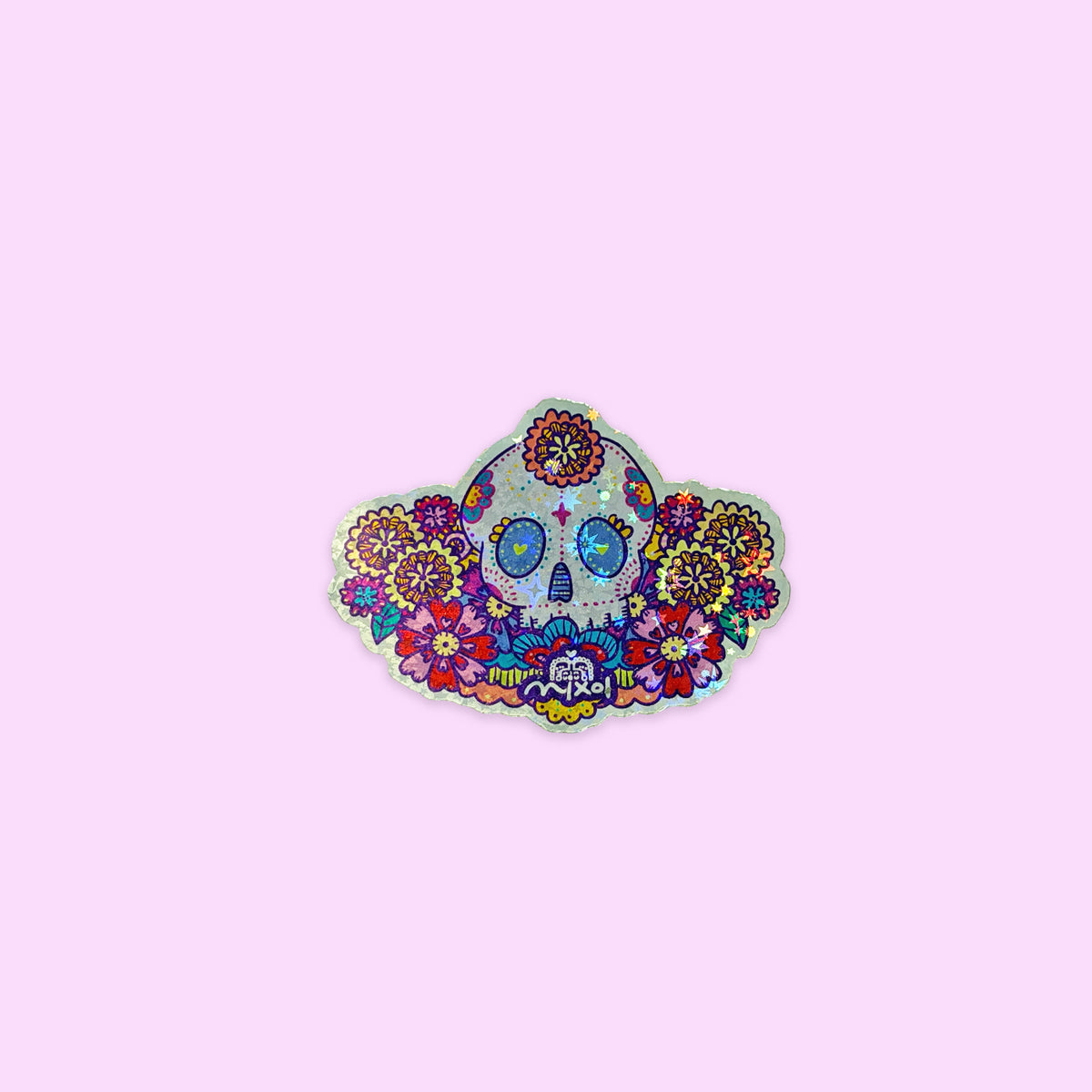 Sticker Holográfico Calavera