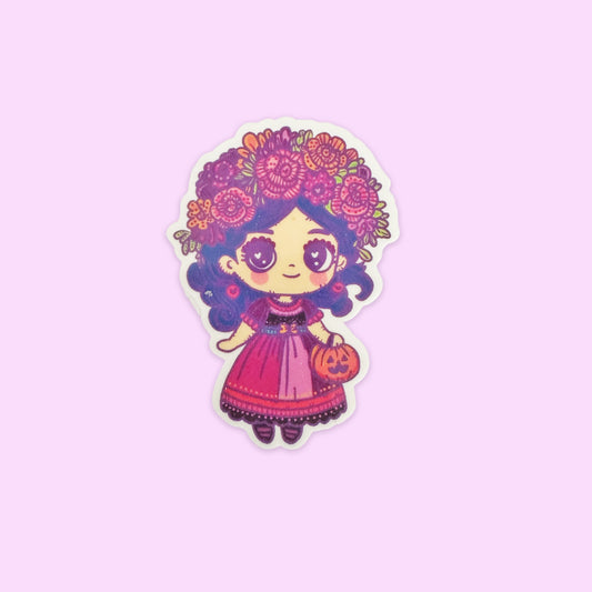Sticker Brilla Oscuridad Niña Halloween