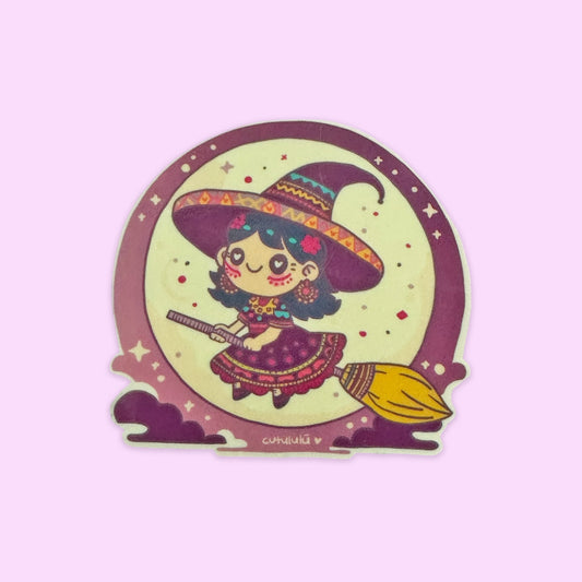 Sticker Brilla Oscuridad Brujita