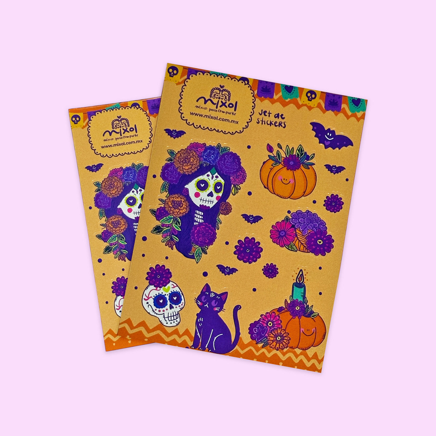 Set Stickers Día de Muertos 2024