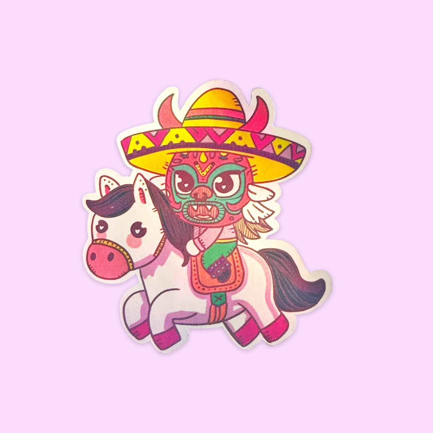 Sticker Holográfico Tastuán Caballo