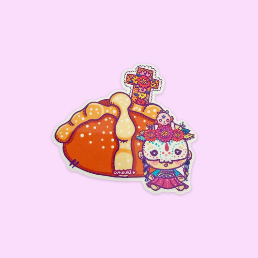 Sticker Brilla Oscuridad Pan de Muerto