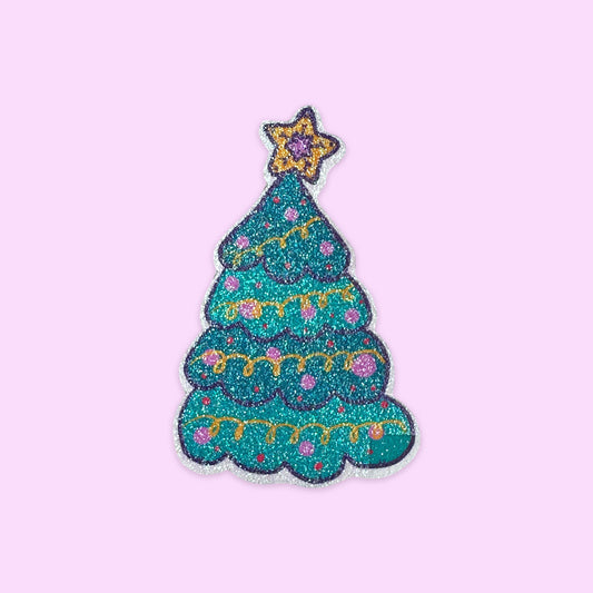 Sticker glitter árbol de navidad