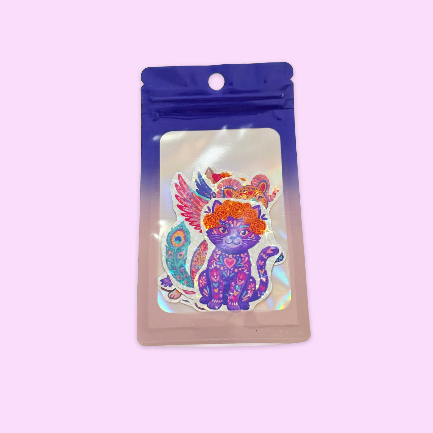 Kit de Stickers Holográficos Día de Muertos