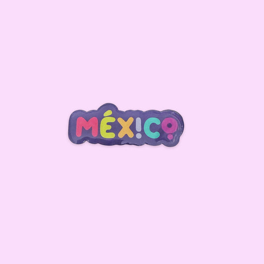Imán México Letras Morado