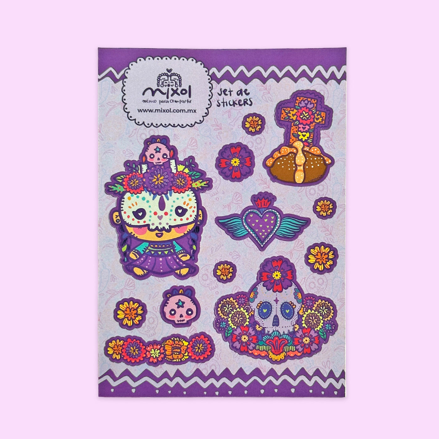 Set Stickers Día de Muertos Altar