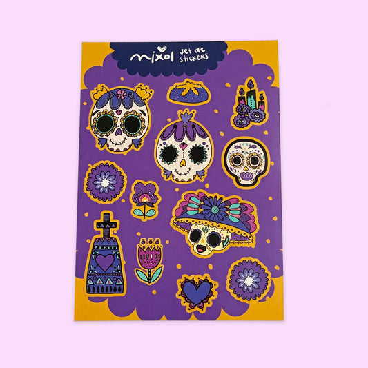 Set Stickers Día de Muertos