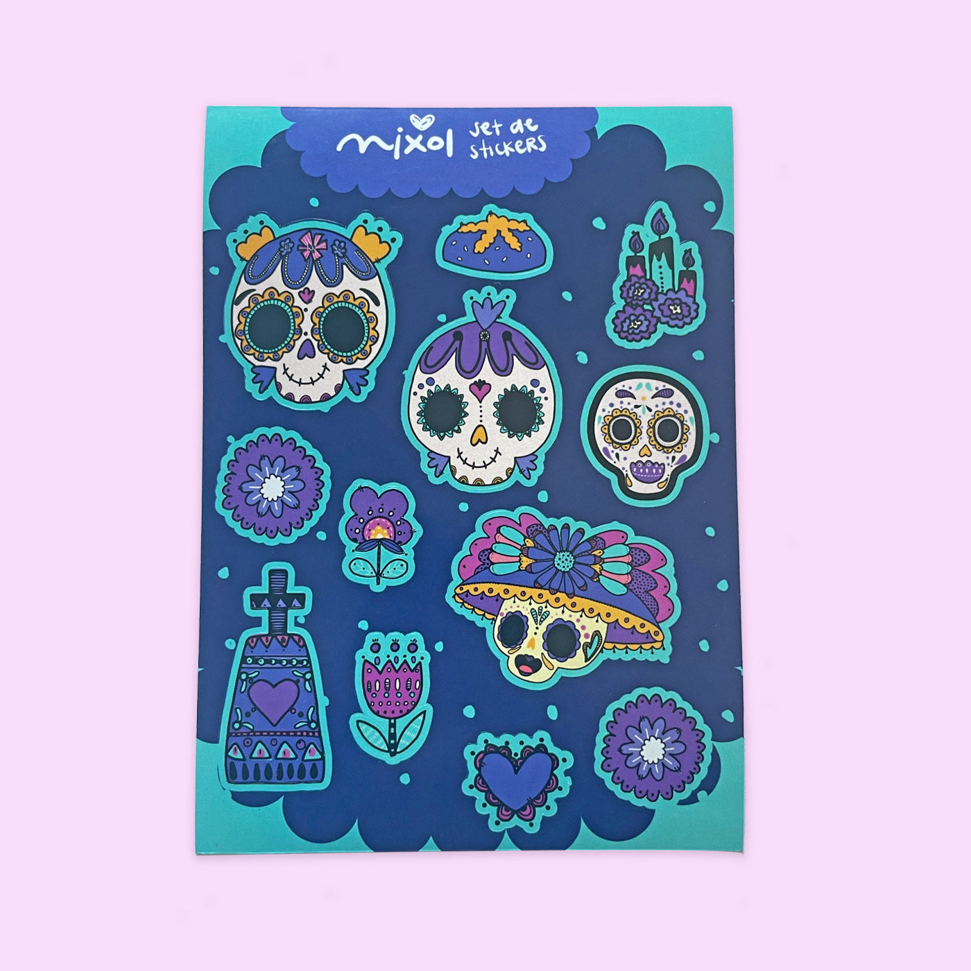 Set Stickers Día de Muertos