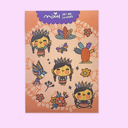 Set Stickers María Coral